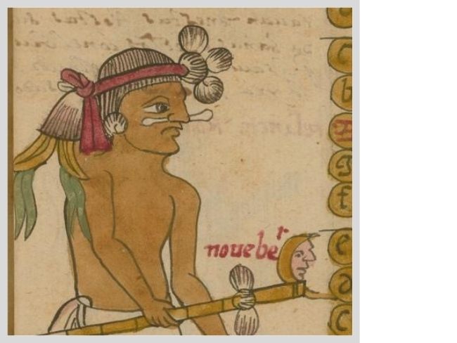 detalle del calendario azteca