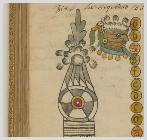 detalle del calendario azteca
