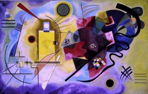 Vasili kandinsky: Amarillo, rojo y azul, 1925 (Abstracción lírica)