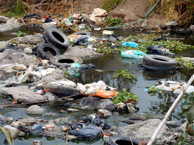 contaminacion ambiental en el Rio Santiago en Jalisco Mexico