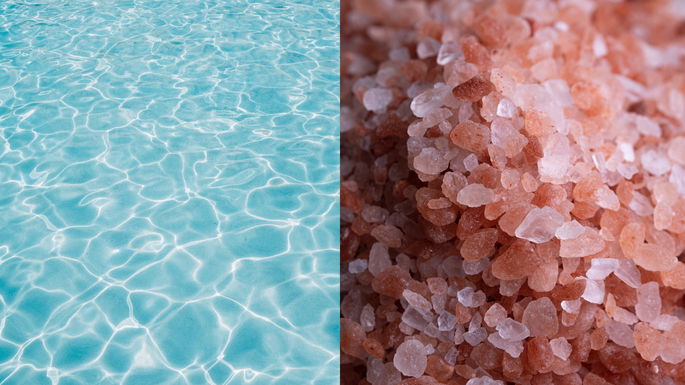 Agua y sal - Dos sustancias puras compuestas