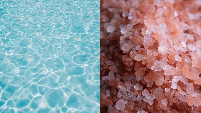 Agua y sal - Dos sustancias puras compuestas