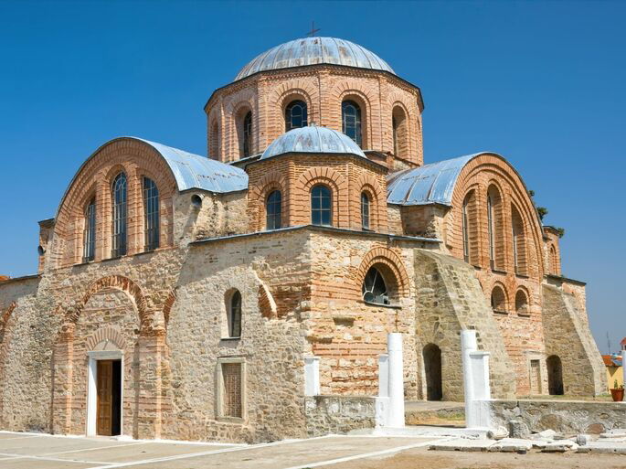El monasterio de Panagia Kosmosoteira, en Feres, Prefectura de Evros, Grecia.