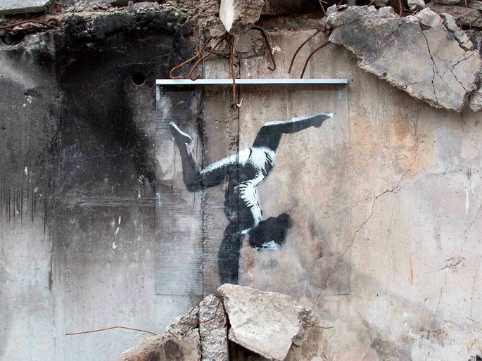 arte urbano banksy ucrania