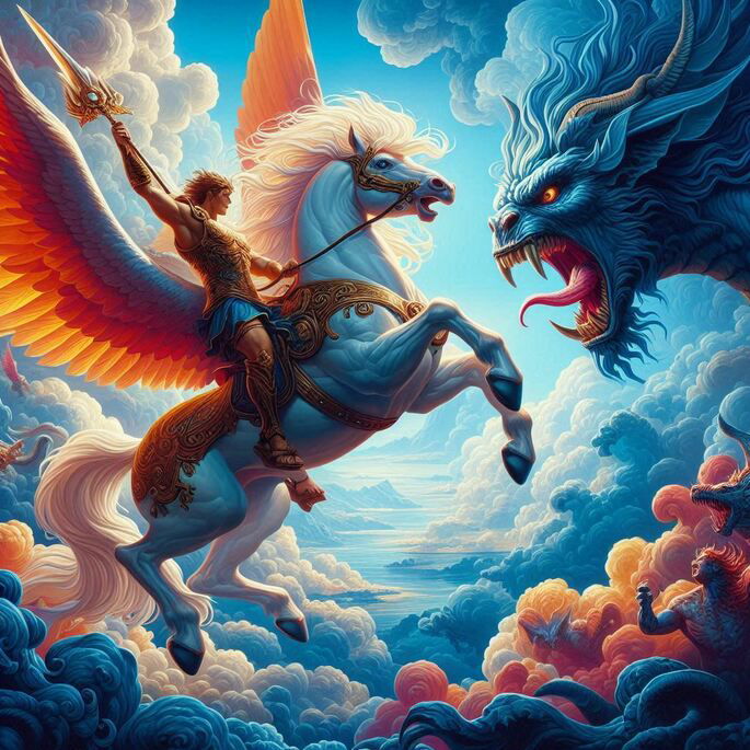 Historias cortas: Belerofonte, Pegaso y la Quimera