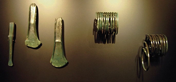 Prehistoria: objetos edad del bronce
