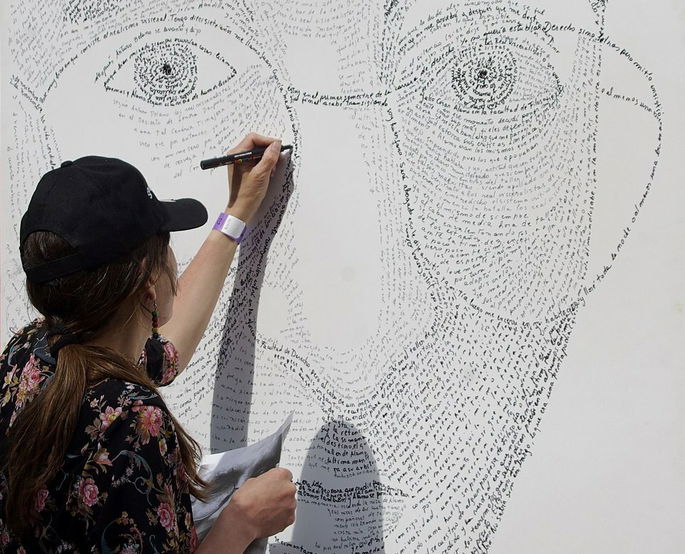 cómo hacer un caligrama