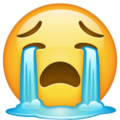Cara llorando con intensidad-emoji