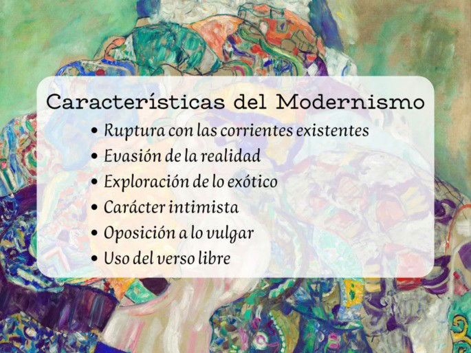 características del modernismo
