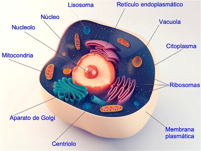 Célula eucariota. Partes