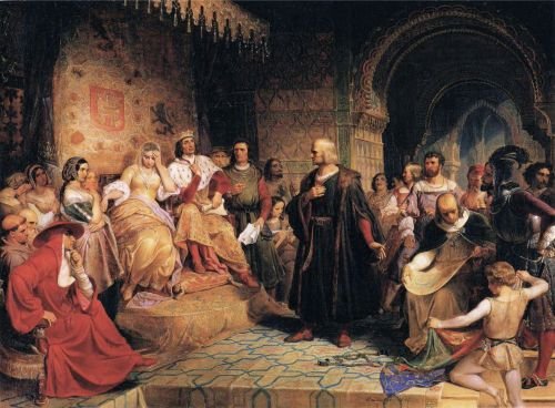 Emanuel Gottlieb Leutze: Colón ante la reina Isabel la Católica