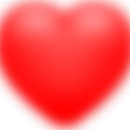 Emoji-corazón rojo