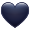 Emoji-corazón negro