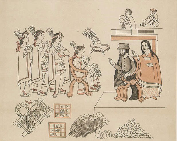 Malintzin y Cortés