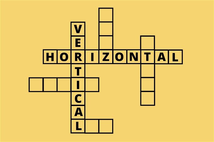 Crucigrama horizontal y vertical