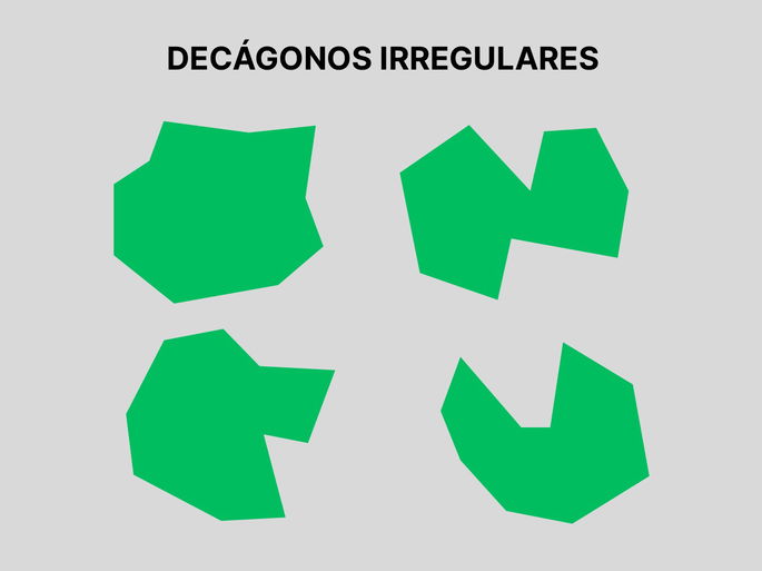 Decágonos irregulares Significados