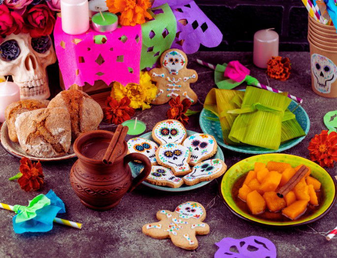 ofrendas tradicionales del día de muertos en México