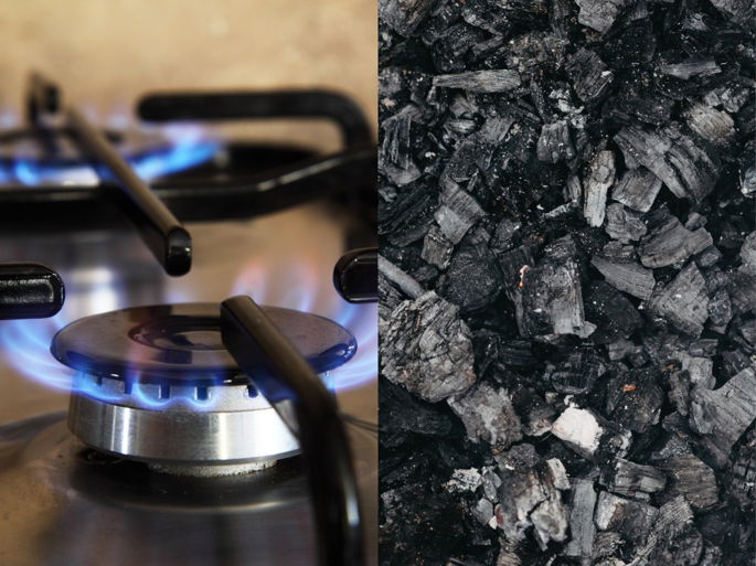 El gas natural y el carbón como dos ejemplos de hidrocarburos muy utilizados.
