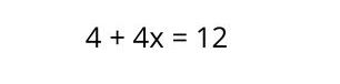 First degree equation with parentheses