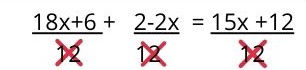 First degree equation with fractions and parentheses