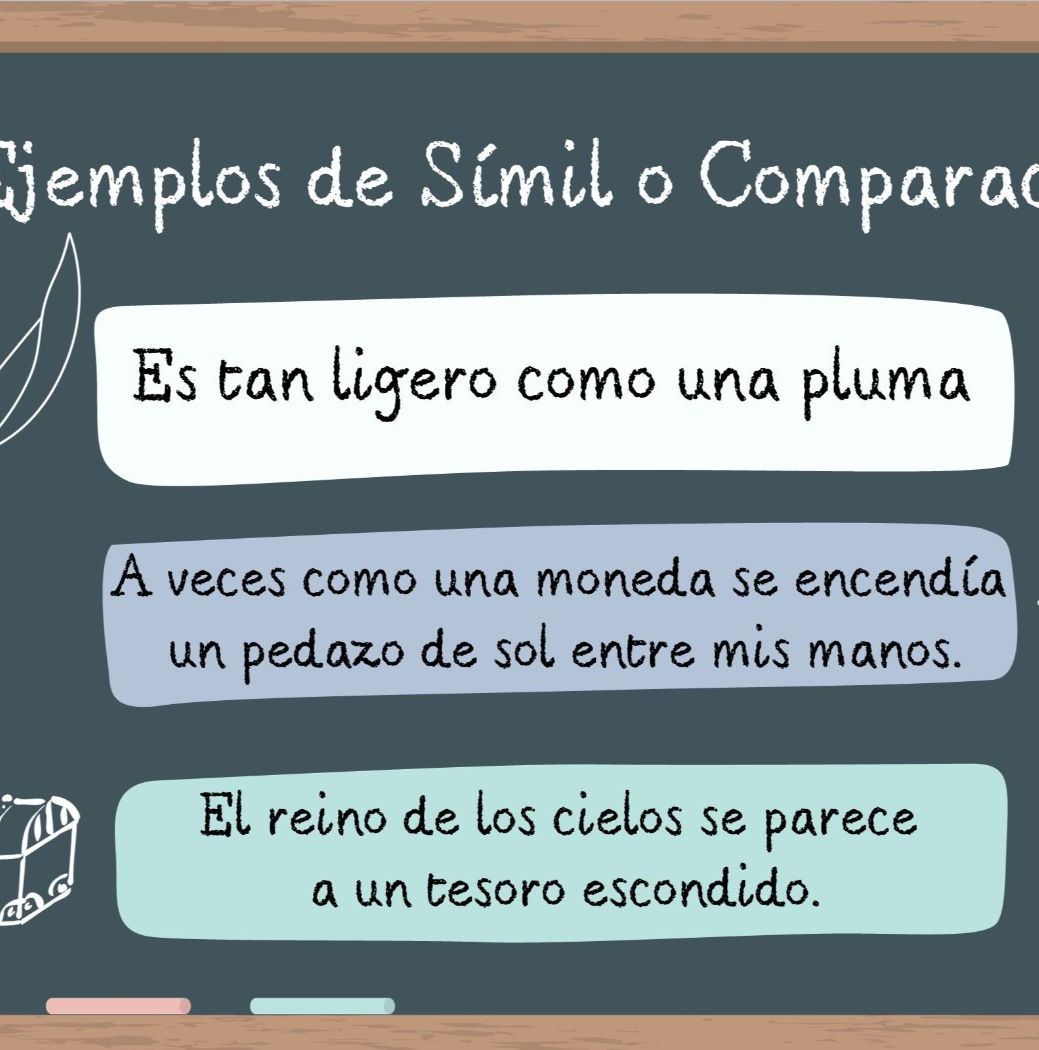 símiles y metáforas para niños