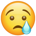 Crying emoji-face