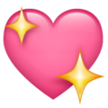 Emoji-heart with stars