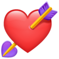 Emoji-heart with arrow