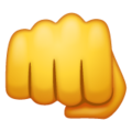Emoji-hand with a clenched fist
