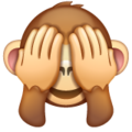 Emoji-monkey I don't want to see it