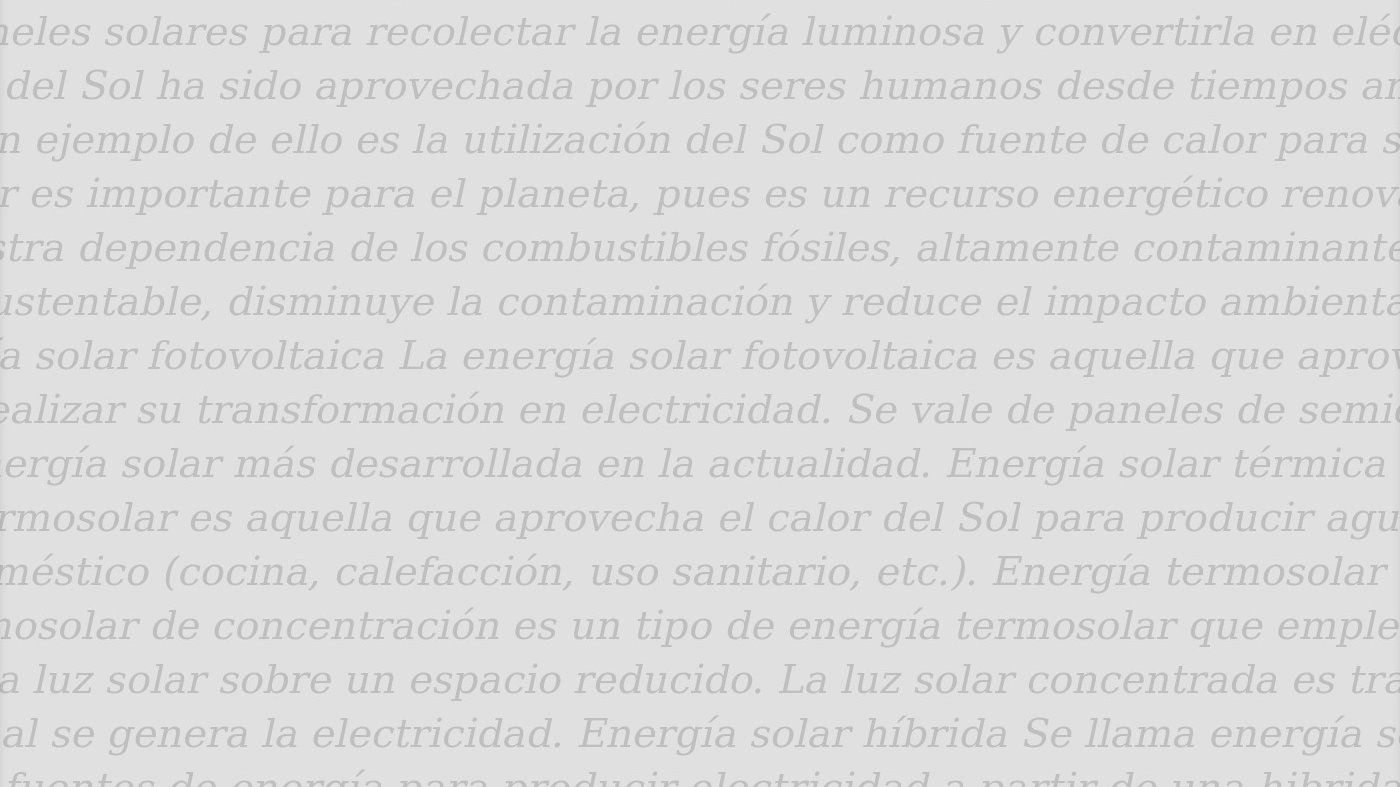 Luz solar - Enciclopedia de Energia