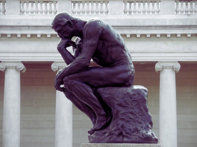 Escultura del Pensador de Rodin