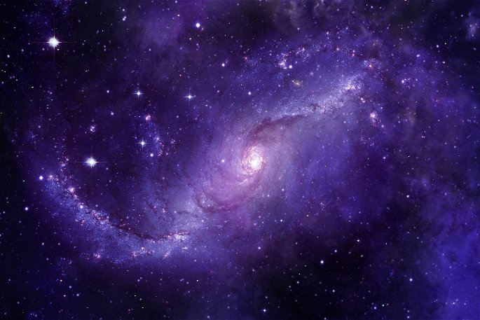 galaxia y estrellas en el universo