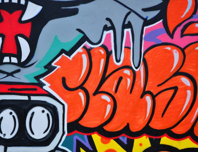 grafitti buble letters