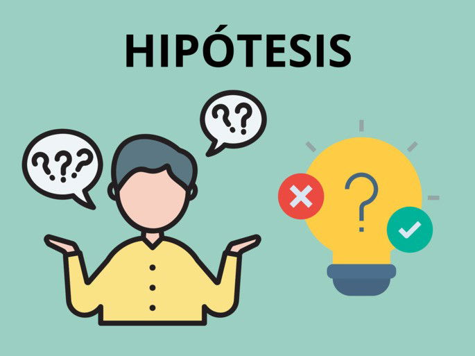 Hipótesis: persona planteándose una hipótesis a refutar o comprobar