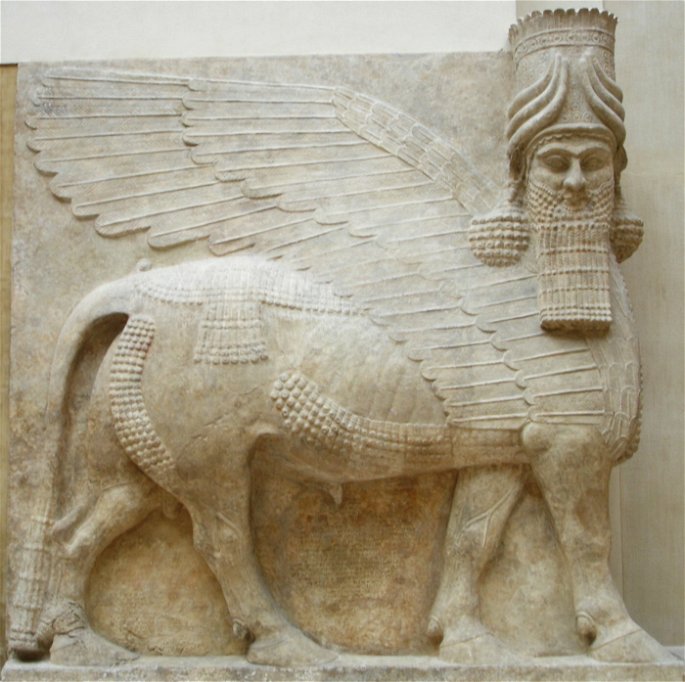 Lammasu toro alado asirio