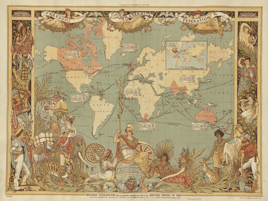 Mapa imperio británico s XIX