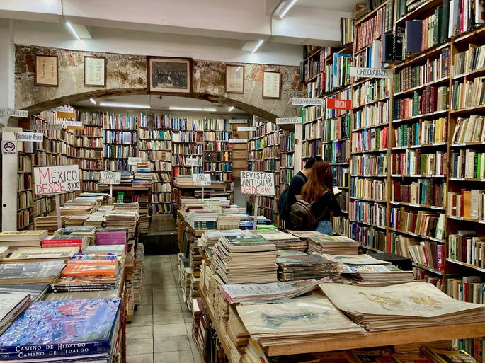 Librería en la ciudad de México