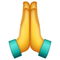 Manos juntas en oración-emoji