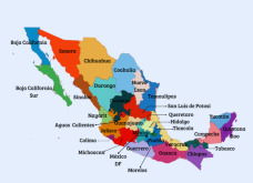 Mapa de la República Mexicana