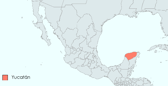 Mapa de Yucatán