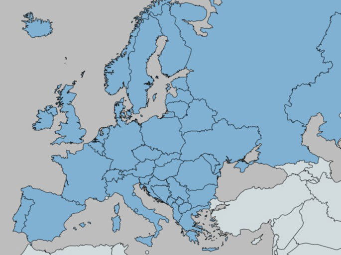 Mapa político de Europa