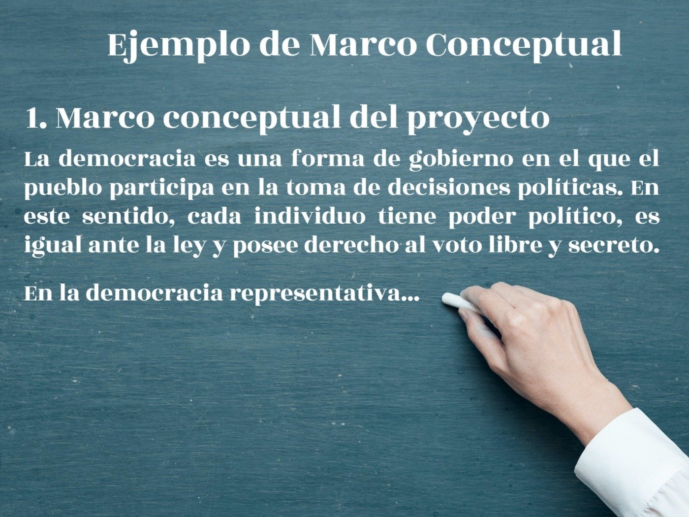 Ejemplo Marco Conceptual De Un Proyecto De Investigacion