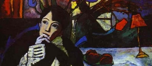 Meditation, Gabriele Münter, 1917 (Expresionismo)