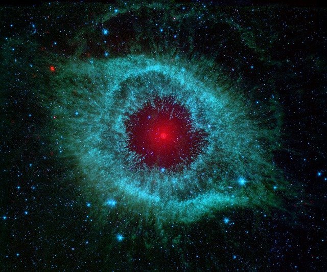 Materia oscura, nebulosa de hélice