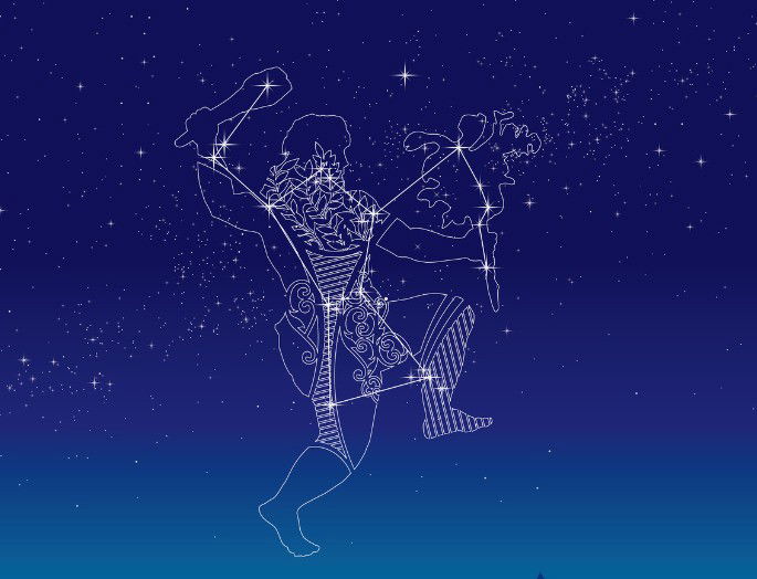 Historias cortas: Orión y escorpión constelaciones