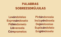 Palabras Sobreesdrújulas