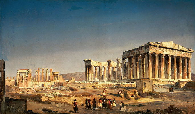 Partenón pintura