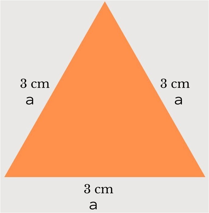 Perímetro de un triángulo equilátero