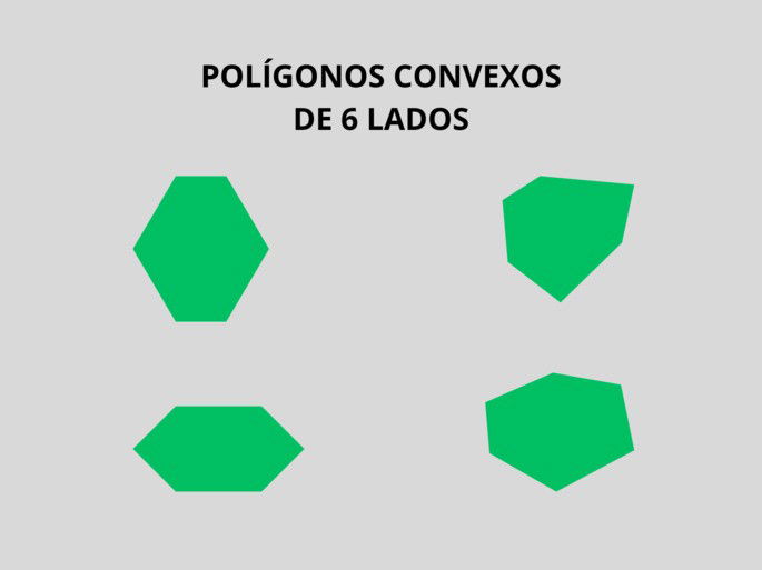 Polígonos convexos de 6 lados